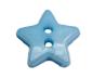 Preview: Bottone per bambini a forma di stella in plastica blu scuro 14 mm 0.55 inch